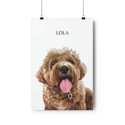 one pet portrait off-white poster