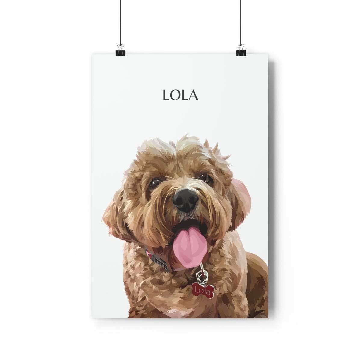 one pet portrait off-white poster