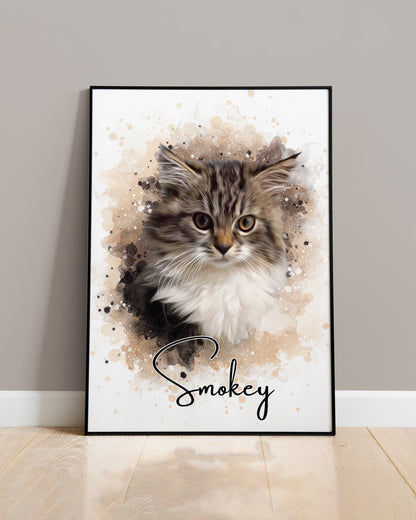 Watercolour Pet Portrait