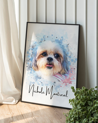 Watercolour Pet Portrait
