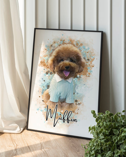 Watercolour Pet Portrait