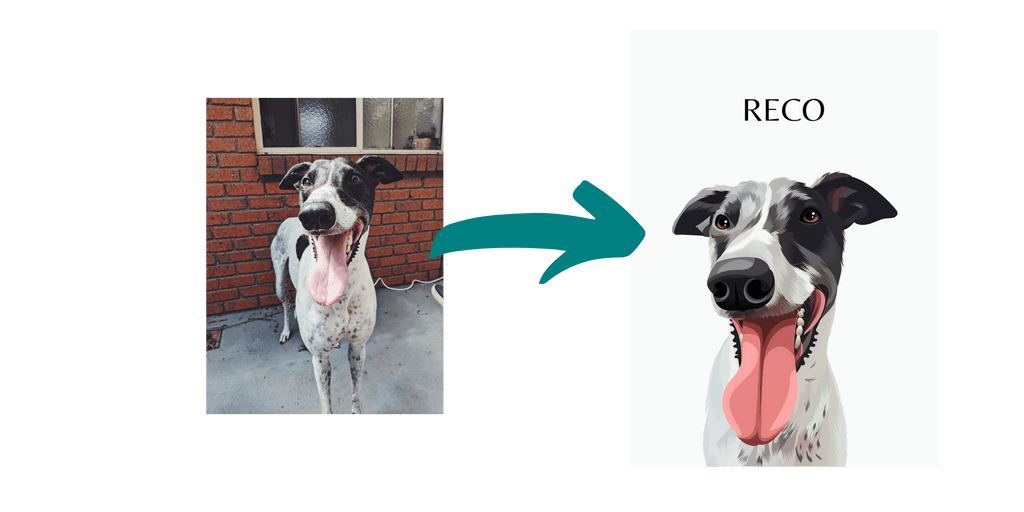 pet photo to pet portrait example four